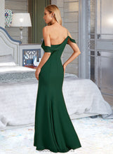 Load image into Gallery viewer, April Trumpet/Mermaid One-Shoulder Floor-Length Bridesmaid Dress With Split Front HDOP0012921