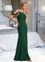 Load image into Gallery viewer, April Trumpet/Mermaid One-Shoulder Floor-Length Bridesmaid Dress With Split Front HDOP0012921