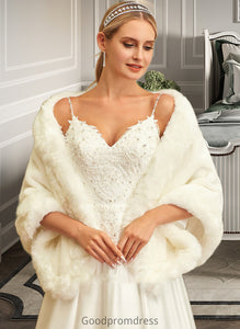 Yvonne Ball-Gown/Princess V-neck Sweep Train Satin Lace Wedding Dress With Lace Beading Sequins Pockets HDOP0013771