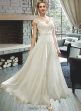 Load image into Gallery viewer, Aracely A-Line V-neck Floor-Length Wedding Dress With Lace Beading Sequins HDOP0013784