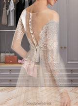 Load image into Gallery viewer, Makenzie Ball-Gown/Princess Illusion Chapel Train Wedding Dress With Sequins HDOP0013798