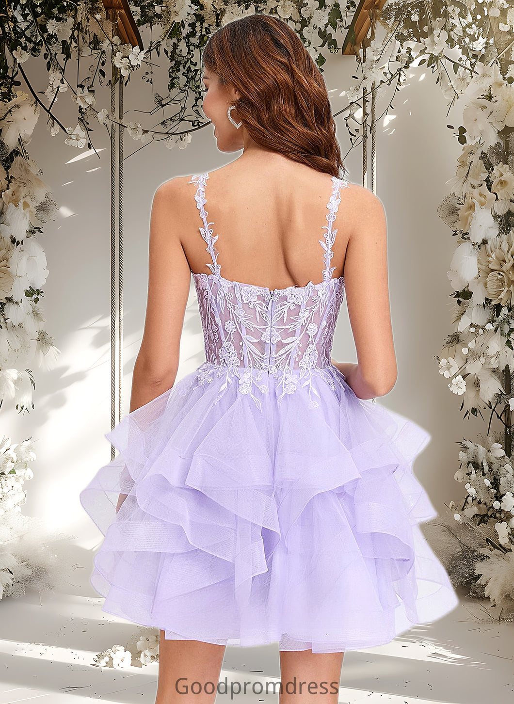 Michaelia Ball-Gown/Princess Sweetheart Short Tulle Homecoming Dress HDOP0025677