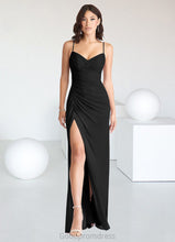 Load image into Gallery viewer, Ada Mermaid Bow Mesh Floor-Length Dress black HDOP0022715