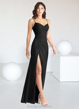 Load image into Gallery viewer, Ada Mermaid Bow Mesh Floor-Length Dress black HDOP0022715