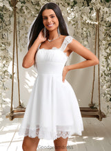 Load image into Gallery viewer, Cherish A-line Square Short Chiffon Homecoming Dress With Pleated HDOP0025666