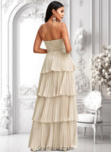 Load image into Gallery viewer, Karsyn A-line Sweetheart Floor-Length Chiffon Bridesmaid Dress HDOP0025762