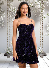 Load image into Gallery viewer, Shyla A-line Sweetheart Short Sequin Homecoming Dress HDOP0025649