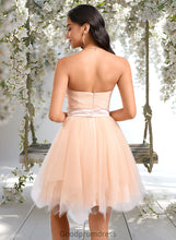 Load image into Gallery viewer, Angelique Ball-Gown/Princess Sweetheart Short Tulle Homecoming Dress With Bow HDOP0025719