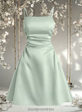 Load image into Gallery viewer, LuLu A-line Straight Short Satin Homecoming Dress HDOP0025643