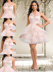 Nancy Ball-Gown/Princess Sweetheart Short Tulle Homecoming Dress HDOP0025667