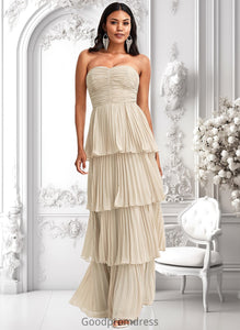 Karsyn A-line Sweetheart Floor-Length Chiffon Bridesmaid Dress HDOP0025762