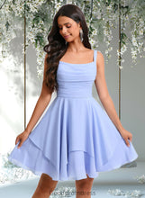 Load image into Gallery viewer, Belen A-line Scoop Short Chiffon Homecoming Dress With Pleated HDOP0025654