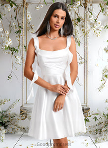 Naomi A-line Scoop Short Stretch Satin Homecoming Dress With Cascading Ruffles HDOP0025653