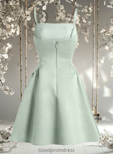 Load image into Gallery viewer, LuLu A-line Straight Short Satin Homecoming Dress HDOP0025643