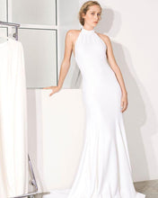 Load image into Gallery viewer, Mermaid Halter Sleeveless Beach Wedding Dresses Wedding Gowns