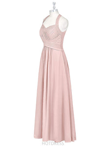 Priscilla A-Line/Princess Natural Waist High Low Sleeveless Scoop Bridesmaid Dresses