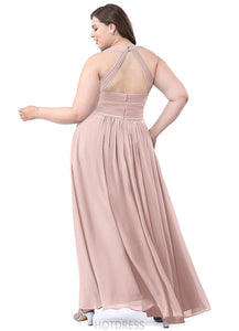 Priscilla A-Line/Princess Natural Waist High Low Sleeveless Scoop Bridesmaid Dresses