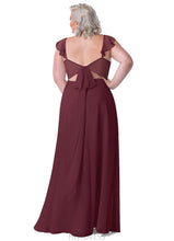 Load image into Gallery viewer, Destiny Floor Length Natural Waist Sleeveless A-Line/Princess V-Neck Bridesmaid Dresses