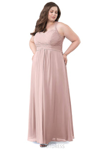 Priscilla A-Line/Princess Natural Waist High Low Sleeveless Scoop Bridesmaid Dresses