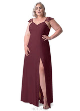 Load image into Gallery viewer, Destiny Floor Length Natural Waist Sleeveless A-Line/Princess V-Neck Bridesmaid Dresses