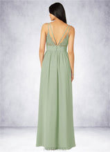 Load image into Gallery viewer, Mandy A-Line Lace Chiffon Floor-Length Dress P0019782