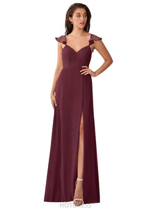 Destiny Floor Length Natural Waist Sleeveless A-Line/Princess V-Neck Bridesmaid Dresses