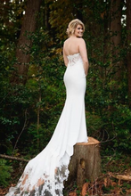 Load image into Gallery viewer, Sweetheart Wedding Dress With Chapel Train Satin SJSP6C244JT