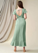 Load image into Gallery viewer, Fatima Floor Length V-Neck A-Line/Princess Natural Waist Sleeveless Bridesmaid Dresses