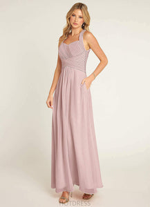 Priscilla A-Line/Princess Natural Waist High Low Sleeveless Scoop Bridesmaid Dresses