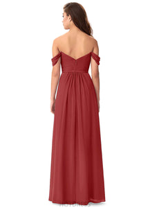 Siena Natural Waist V-Neck Floor Length A-Line/Princess Sleeveless Bridesmaid Dresses