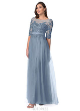 Load image into Gallery viewer, Alula Floor Length Spaghetti Staps Sleeveless Natural Waist A-Line/Princess Bridesmaid Dresses