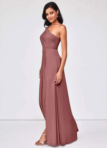 Meghan Spaghetti Staps Sleeveless Natural Waist Floor Length A-Line/Princess Bridesmaid Dresses