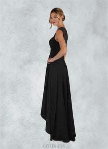 Shyanne A-Line Lace Chiffon Asymmetrical Dress P0019845