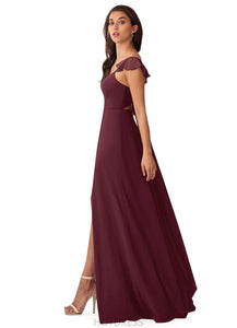 Destiny Floor Length Natural Waist Sleeveless A-Line/Princess V-Neck Bridesmaid Dresses