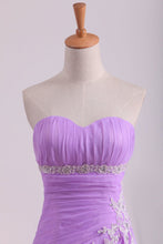 Load image into Gallery viewer, Strapless Floor Length Quinceanera Dresses With Applique And Ruffles