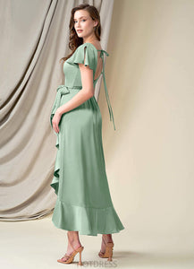 Fatima Floor Length V-Neck A-Line/Princess Natural Waist Sleeveless Bridesmaid Dresses