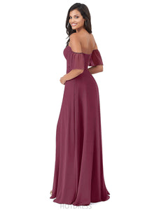 Cali Floor Length Sleeveless V-Neck A-Line/Princess Natural Waist Bridesmaid Dresses
