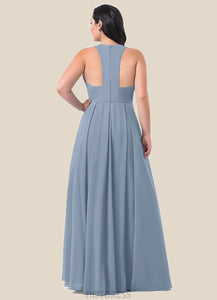 Selina A-Line Chiffon Floor-Length Dress P0019640