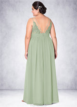 Load image into Gallery viewer, Mandy A-Line Lace Chiffon Floor-Length Dress P0019782