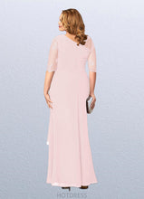 Load image into Gallery viewer, Adelaide A-Line Lace Chiffon Floor-Length Dress P0019831