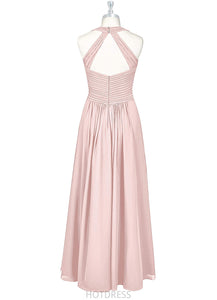 Priscilla A-Line/Princess Natural Waist High Low Sleeveless Scoop Bridesmaid Dresses